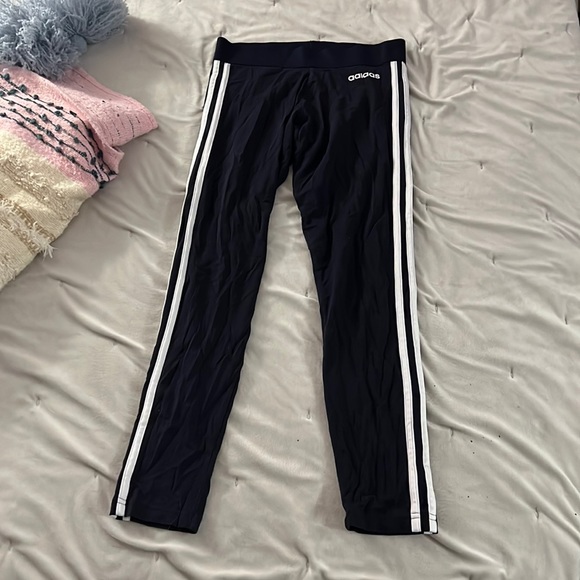 Dark Navy blue Adidas leggings - Picture 1 of 3